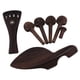 thumbnail image 1 of 4/4 Piezas De Violín Juego De Mentonera Y Cordal De Madera De Wengué Y Clavijas De Ajuste Y Clavijas De Afinación, 1 of 3