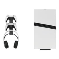 Soporte De Pared Aaronmei Compatible Con Ps5 Pro/Ps5 Slim Con Almacenamiento Para Control Negro
