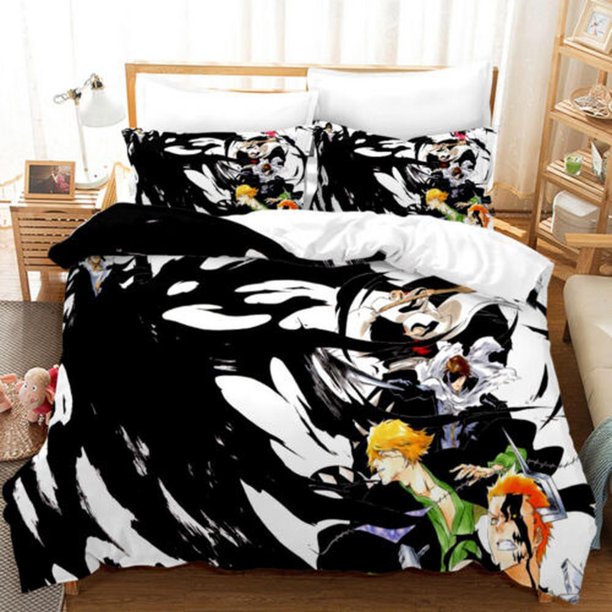 BLEACH Fans Gift B Quilt Duvet Cover Set Bedroom Decor Double Bedding Bedclothes3-Piece Bedding Set