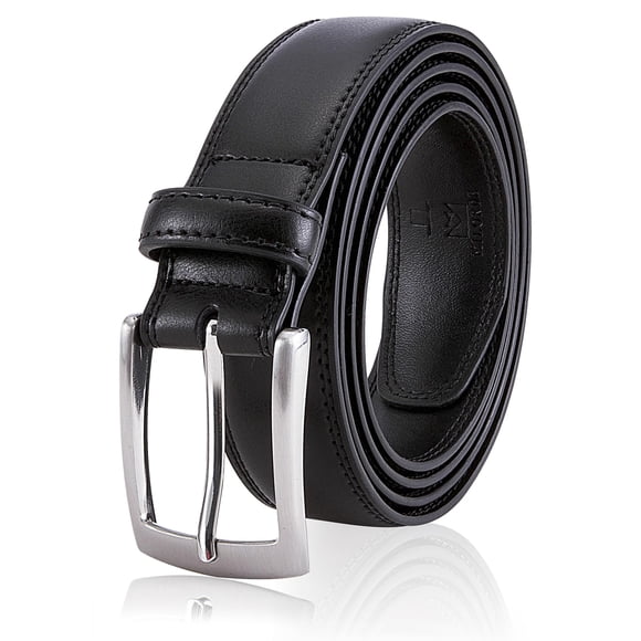 Cinturón MILORDE Clásico de Cuero Genuino Negro Talla 40