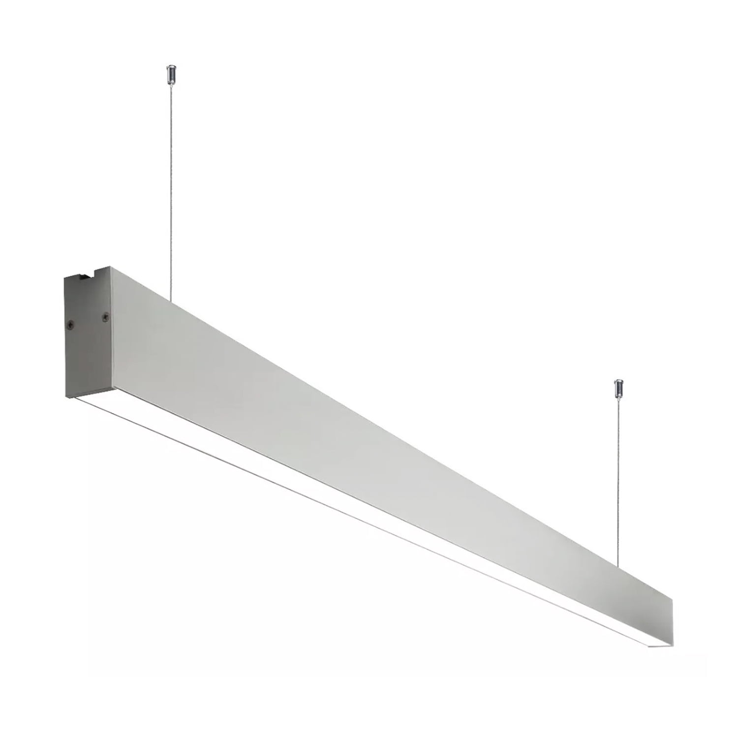 Hb Led - Luminaria Colgante Lineal Eco 40w Gris 120cm Luz Cálida