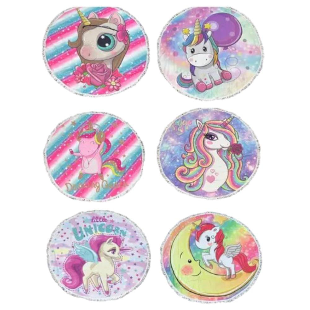 N-ofertas - Toalla De Playa Redonda 150 Cm Microfibra Diseños