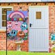 thumbnail image 2 of El Asombroso Mundo de Gumball-bandera de jardín temática. Regalo perfecto para fans, amigos y familiares, ideal para actividades al aire libre y decoración de fiestas.28CM*45CM, 2 of 5