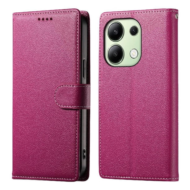 Funda para FOXDOCK Xiaomi Redmi Note 13 4G– Cuero Premium, 3 ranuras para tarjetas, Protección contra impactos