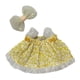 thumbnail image 1 of Vestido De Tirantes De Muñeca De Felpa De 2 Piezas Para Niños Regalo De Cumpleaños Vestido De Coordinación Amarillo, 1 of 3