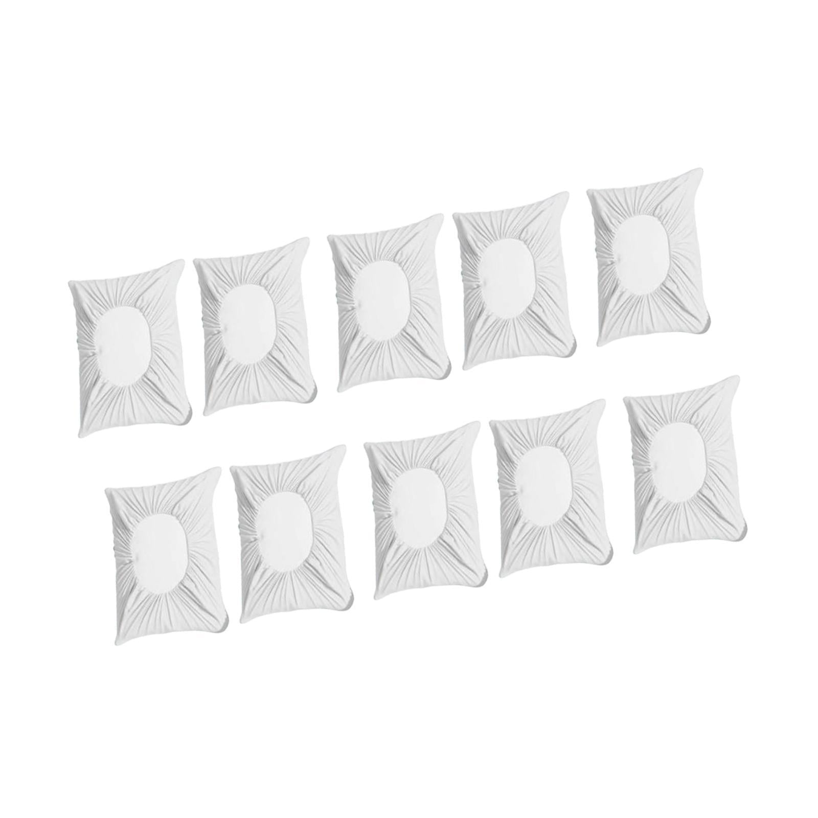 Magideal - Cases De Almohadas Desechables 10x 32x20 Pulgadas De Ropa De Cama Liviana Suministros De Almohadas Convenientes Cubiertas De Almohadas Para La Cama De Blanco
