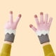 thumbnail image 5 of Guantes mágicos de lana de invierno para mujer con pantalla táctil y forro polar cálido para clima frío., 5 of 5