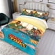 thumbnail image 3 of Buenos Tiempos Conjunto de sábanas temático, trío de piezas, cómodo y amigable con la piel, diseño único, regalo de decoración para el hogar para familiares, amigos y fans, 90 cm * 190 cm, 3 of 6