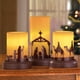 thumbnail image 2 of Set de 3 velas LED sin llama para belén navideño, 2 of 3