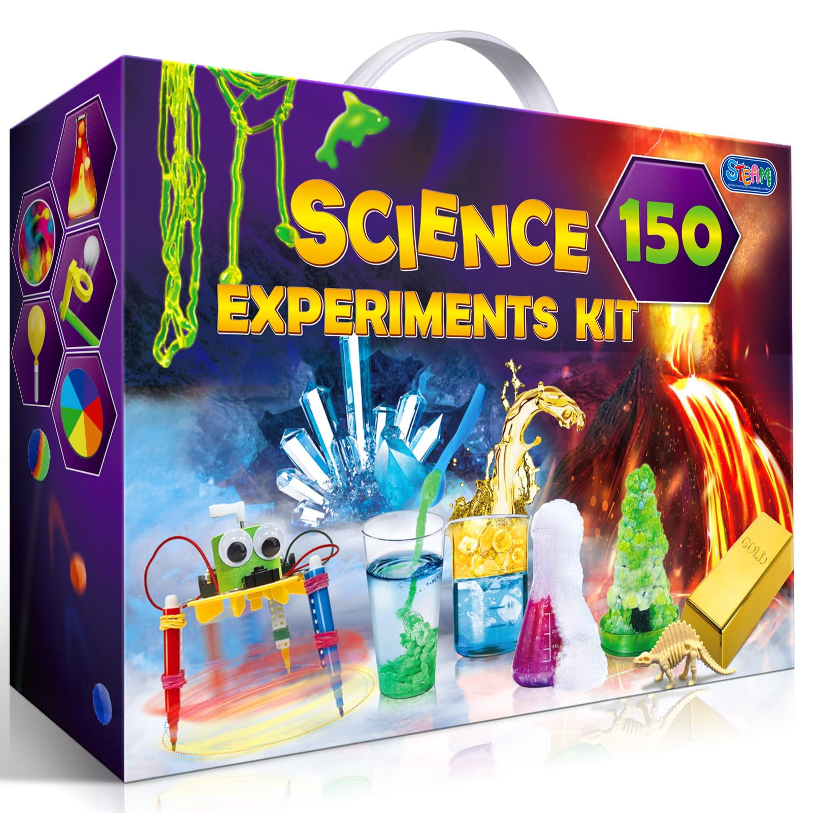 Kits Científicos Unglinga 150 Experimentos Para Niños Con Herramientas Y Manual