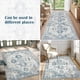 thumbnail image 4 of Alfombra de Área Jinchan Vintage Retro Lavable 60x90cm Azul, 4 of 8