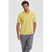 Fashionspark - Polera Hombre Piqué Básica Lisa Amarillo