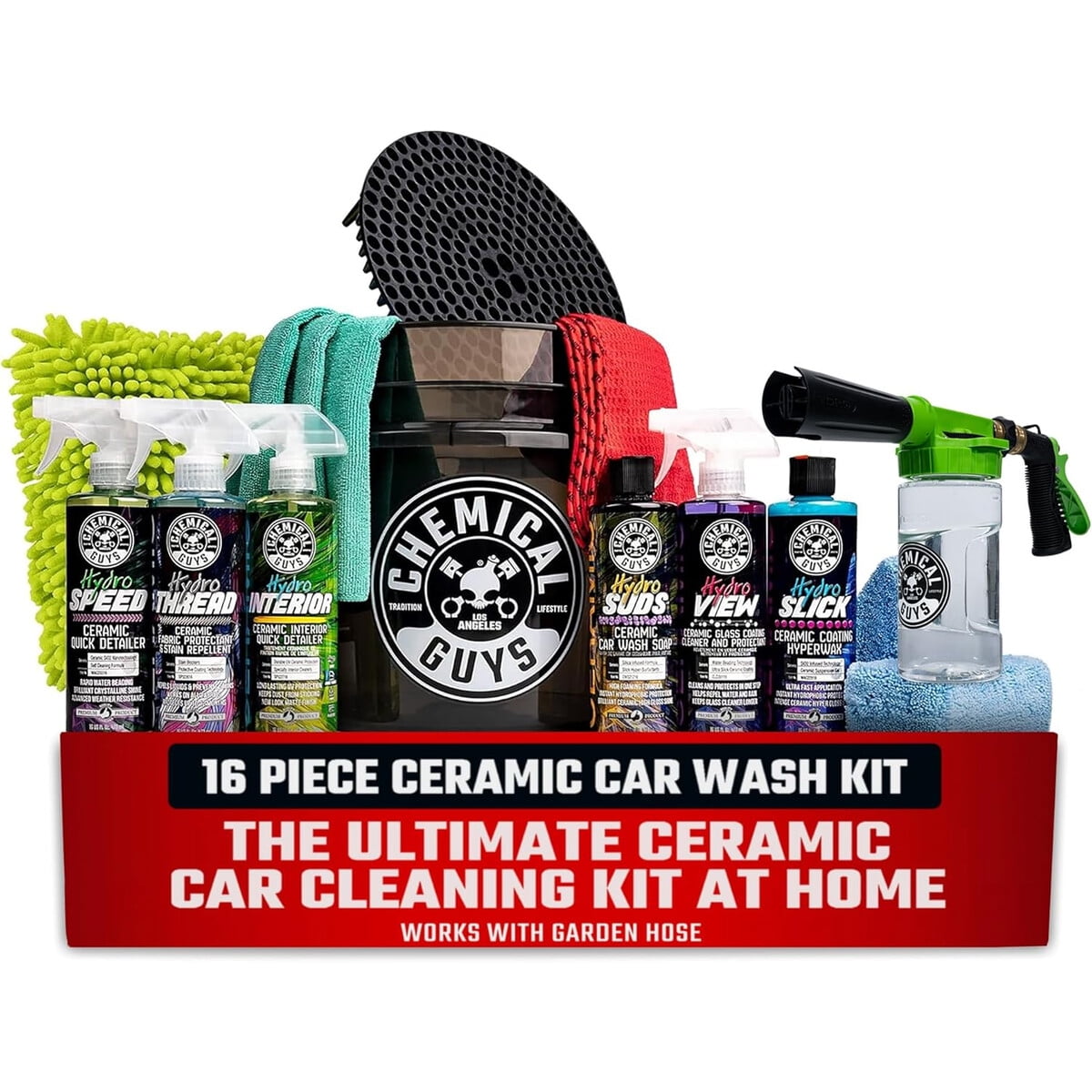 Kit Lavado Auto Chemical Guys Hol362 16pzs Ceramico
