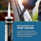 thumbnail image 4 of Sealant Geocel 2320 Gutter White, 300 ml, paquete de 3, 4 of 7