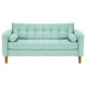 thumbnail image 1 of Sofa Retro 3c Felpa 04 Verde Agua, 1 of 6