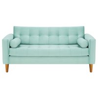 Bodevir - Sofa Retro 3C Felpa 04 Verde Agua