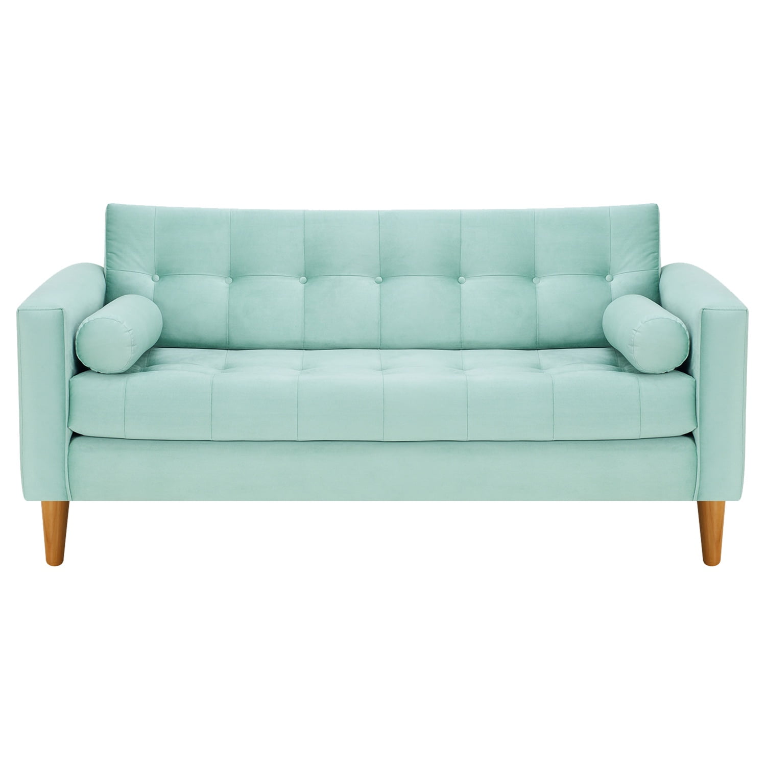 Bodevir - Sofa Retro 3c Felpa 04 Verde Agua