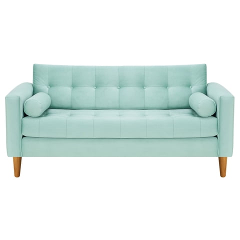 Bodevir - Sofa Retro 3C Felpa 04 Verde Agua