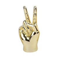 Bothyi - Estatua De Gesto De Mano Escultura De Mano Creativa Para El Centro De Mesa Del Hogar Decoración Peace Aureate