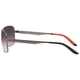 thumbnail image 4 of Gafas de sol Carrera 8014/S rectangulares para hombre, 61 mm, rutenio oscuro/gris polarizado, 4 of 6