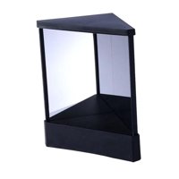 Magideal - Espejo Que No Se Revierte, Imagen Estable Y Verdadera Del Espejo De Maquillaje, Espejo Cosmético Para Corrección Facial, Sala De Estar, Tocador, Mesa Negro