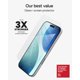 thumbnail image 3 of Protector de pantalla ZAGG Glass+ para iPhone 17 Pro, 3 veces más fuerte, 3 of 8