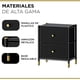thumbnail image 3 of Velador Cajonera 2 Cajones Metal Eco Cuero Negro, 3 of 8