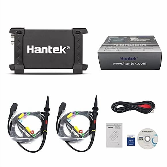 Osciloscopio Hantek 6022BE de 2 canales y 20 MHz USB