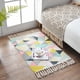 thumbnail image 3 of Alfombra Minimalista Estampada Boho Tejida a Mano Con Borlas, 3 of 3