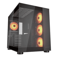 Genérico - Gabinete Gamer Fv150 Ventiladores Argb Color Negro