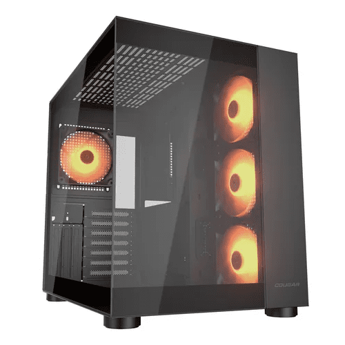 Genérico - Gabinete Gamer Fv150 Ventiladores Argb Color Negro