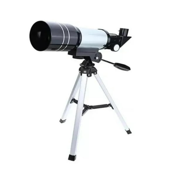 TELESCOPIO ASTRONOMICO CON TRIPODE blanco