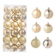 thumbnail image 2 of 36 Uds. Adornos Para árbol De Navidad Decoración Navide?a Surtida Bolas Navide?as 6cm Dorado, 2 of 5