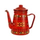 thumbnail image 2 of Cafetera Esmaltada Cocina Hotel Cocina De Inducción Floral Caldera De Agua Caliente Olla Roja 1.2L, 2 of 5