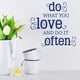 thumbnail image 2 of Decomural Do What You Love Inspirational WS-15671, 2 of 2