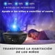 thumbnail image 5 of Proyector Galaxy Estrellas Led Parlante Bluetooth Lampara Astronauta Luz Nocturna Control Remoto Musical Olas FIGOIMPORT, 5 of 11