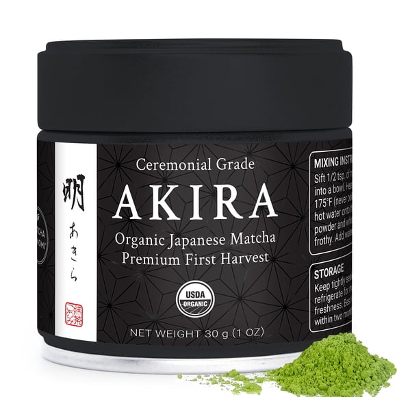 Polvo de Té Verde Matcha Akira 30g - Orgánico de Grado Premium