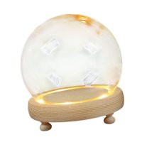 Magideal - Cúpula De Exhibición Con Base De Madera, Campana, Vitrina, Centro De Mesa, Accesorio Para Casa De Muñecas, Cubierta De Terrario, Escaparate, Cúpula 10 Centímetros