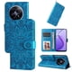 thumbnail image 1 of Funda tipo cartera FOXDOCK para Realme 13 5G , diseño girasol en relieve, cuero PU, cierre magnético, soporte y tarjetero, 1 of 5