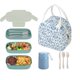 thumbnail image 1 of Set de Caja de Almuerzo Bento Abenptox con Bolsa Térmica Aislante de 1.9 L y Termo de 350 ml, 1 of 5