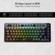 thumbnail image 4 of Teclado Redragon K649 PRO 78% inalámbrico RGB con junta 82 teclas, 4 of 8