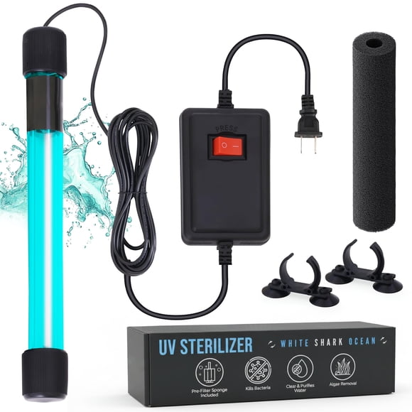 Esterilizador UV WHITE SHARK OCEAN 13 W 300 gal 2,8 m