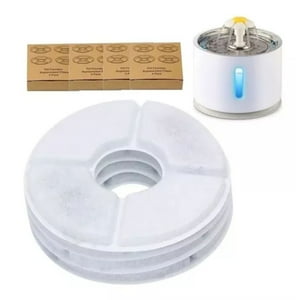 Genérico - Pack 16 Filtros Redondos Para Fuente De Agua