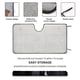 thumbnail image 2 of FALL OUT BOY Parasol para Parabrisas Delantero Protector Plegable, Visera Solar para Auto Bloquea Rayos UV Mantiene tu Vehículo Fresco 150cm*70cm, 2 of 6