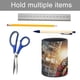 thumbnail image 5 of Deadpool-theme Cylinder Pen Holder Pencil Organizer with Flannel Lining PVC Leather Material Cardboard Base for study work 10*8CM, 5 of 6
