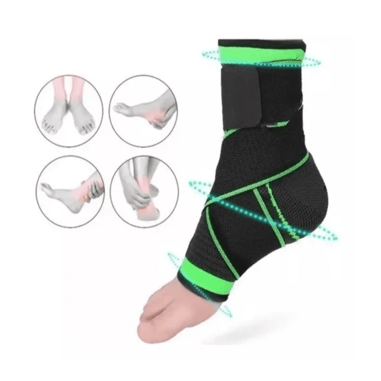 Deroyal - Tobillera Compresión Ajustable Con Velcro Tobillo Esguince