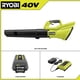 thumbnail image 2 of Soplador de batería inalámbrico RYOBI 40 V 120 MPH 550 CFM con 4.0 Ah, 2 of 6
