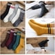 thumbnail image 2 of 10 pares de calcetines de mujer a la moda para todas las estaciones, con rayas simples en diez colores, informales, medianos (talla única), 2 of 6
