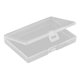 thumbnail image 1 of Caja de almacenamiento transparente rectangular con tapa, caja de polipropileno, caja de embalaje de plástico transparente de 150 mm de largo., 1 of 5