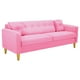 thumbnail image 2 of Sofa New Retro 3CG Felpa 01 Rosado, 2 of 6